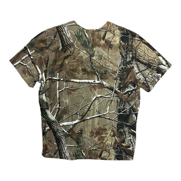 Real Tree 49ers Camo Scrub Top Mens Small - Picture 2 of 5